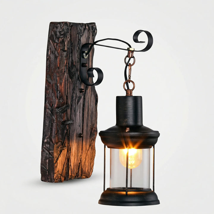 Country-Style Cylindrical Wall Light - Lantavo