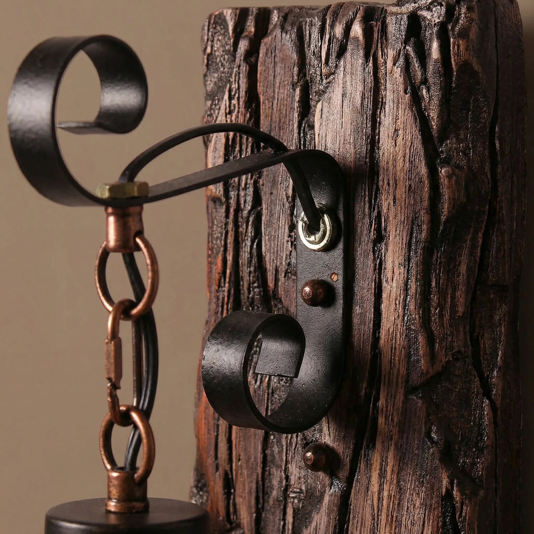 Country-Style Cylindrical Wall Light - Lantavo