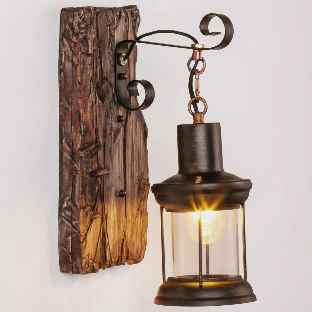 Country-Style Cylindrical Wall Light - Lantavo