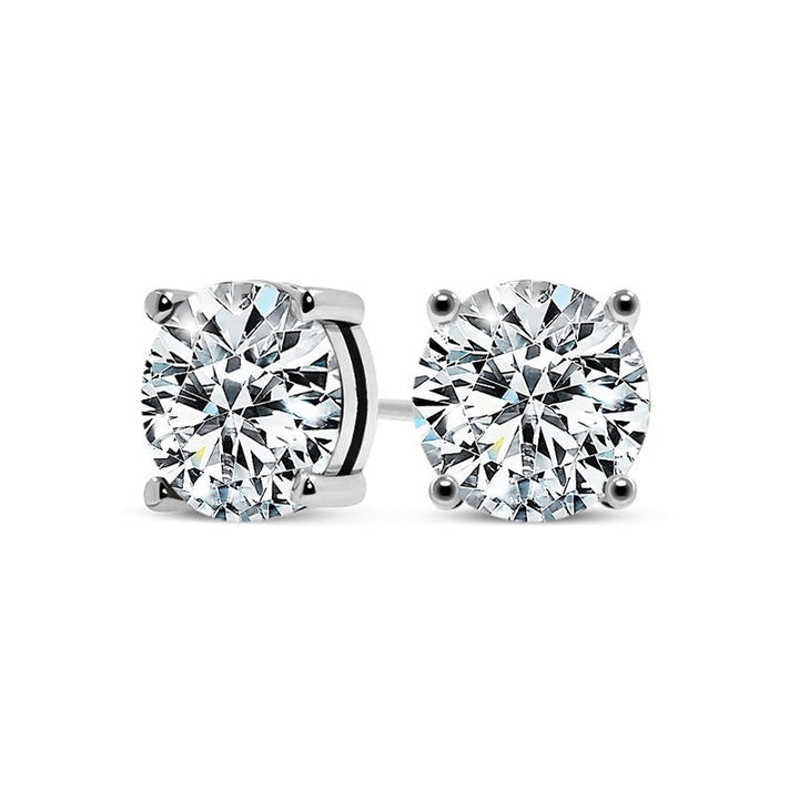 Elegant White Gold Earrings with Subtle Shine