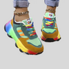 Classy - Multicoloured Lace-Up Running Shoes