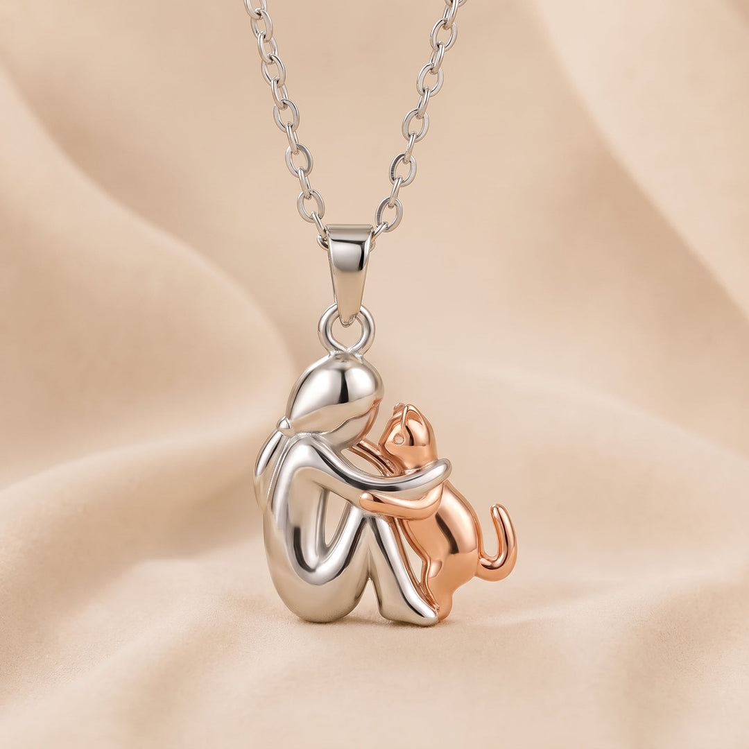 Elegant Pet Silhouette Pendant Necklace with Adjustable Chain