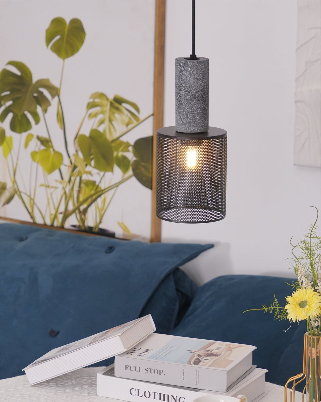 Minimalist Industrial Cylindrical Design Pendant Light