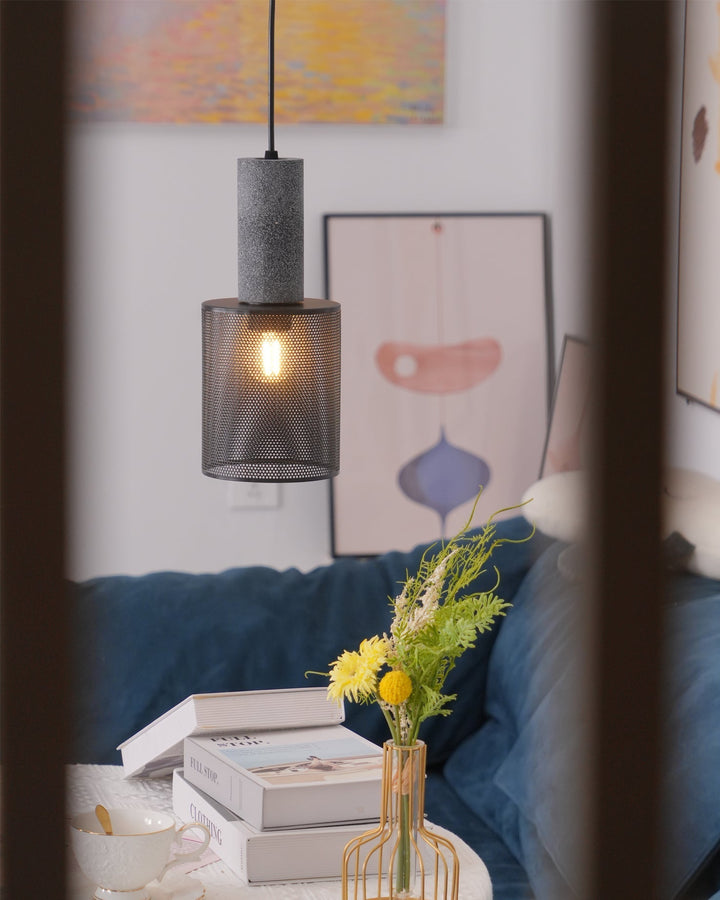 Minimalist Industrial Cylindrical Design Pendant Light