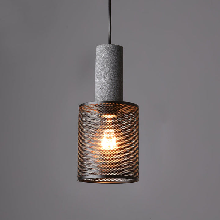 Minimalist Industrial Cylindrical Design Pendant Light