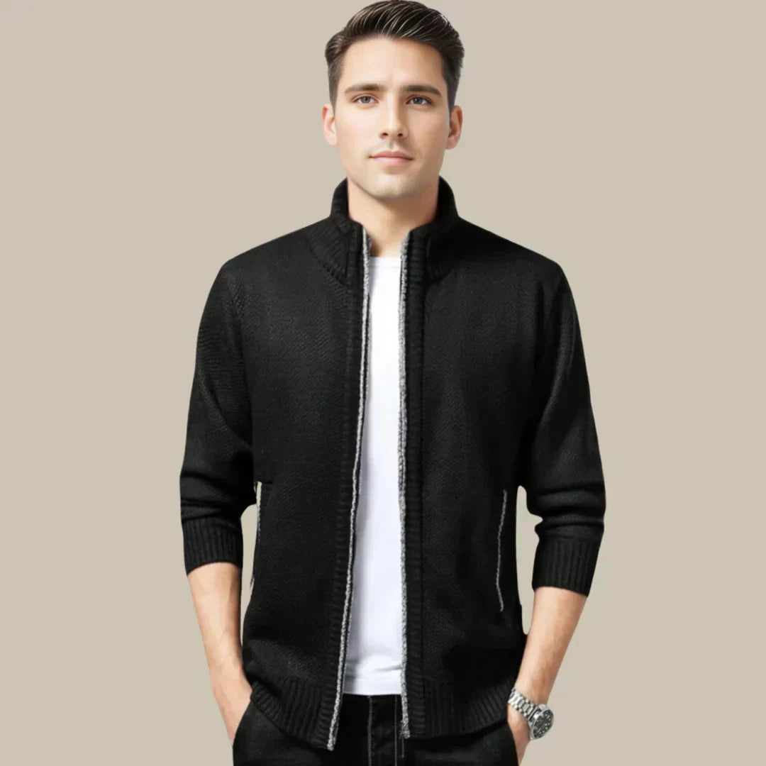Casual Zip-Up Cardigan - Blake