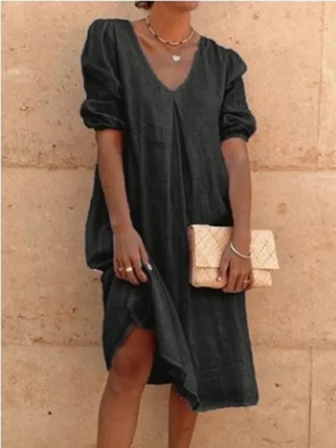 Fanny – Women's Elegant Casual Midi Dress | Summer Sophistication