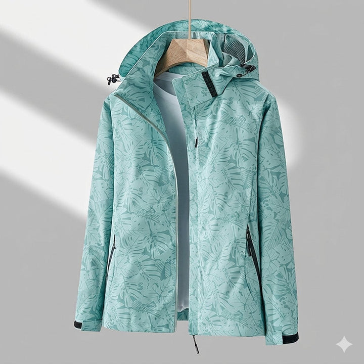 Women's Waterproof Outdoor Jacket with Hood - Windproof Winter Coat