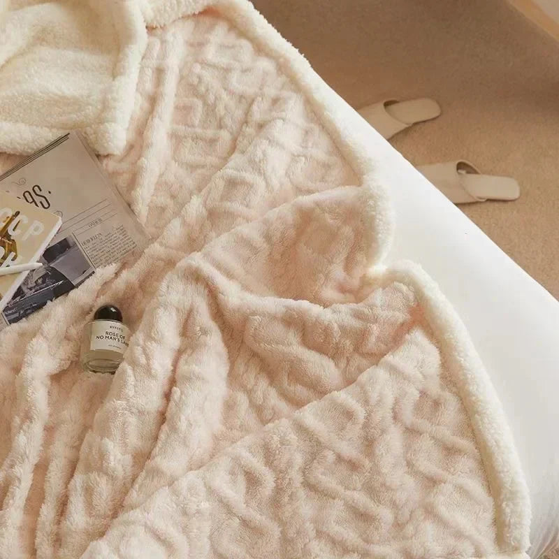 Double-Sided Textured Winter Blanket – Warmlio