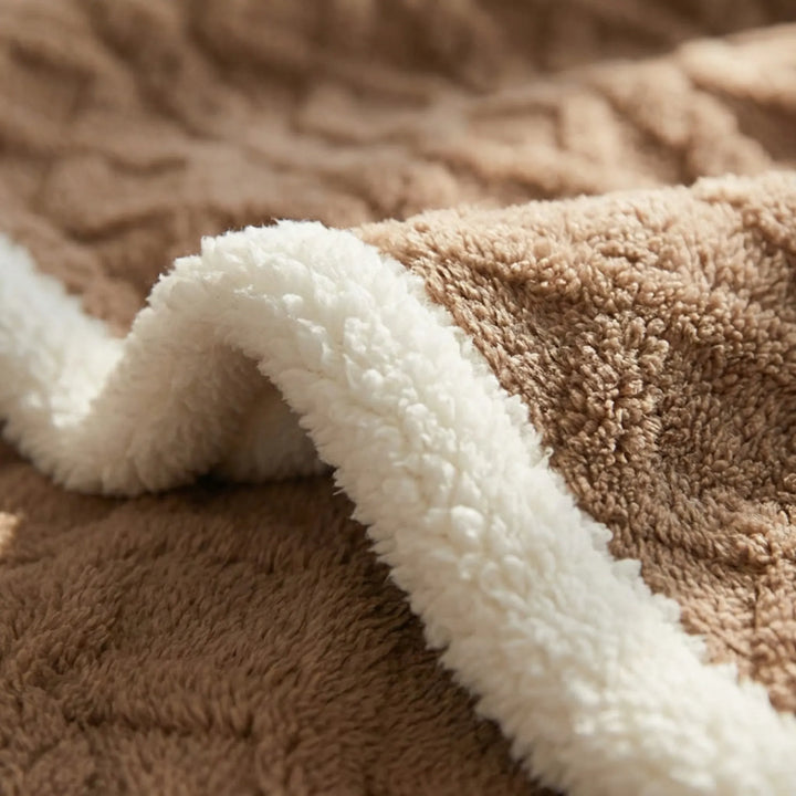 Double-Sided Textured Winter Blanket – Warmlio