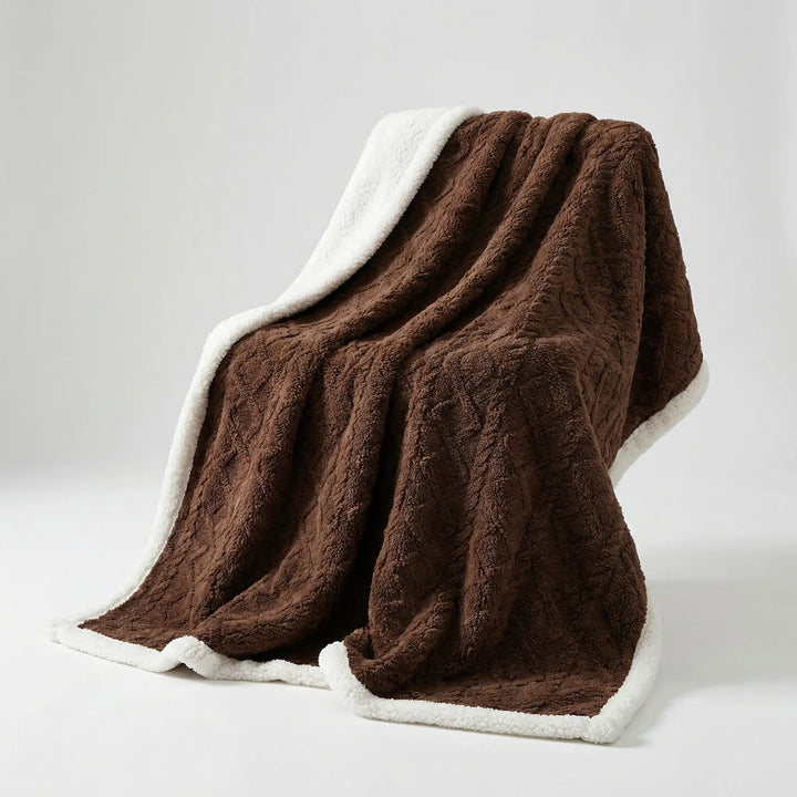Double-Sided Textured Winter Blanket – Warmlio