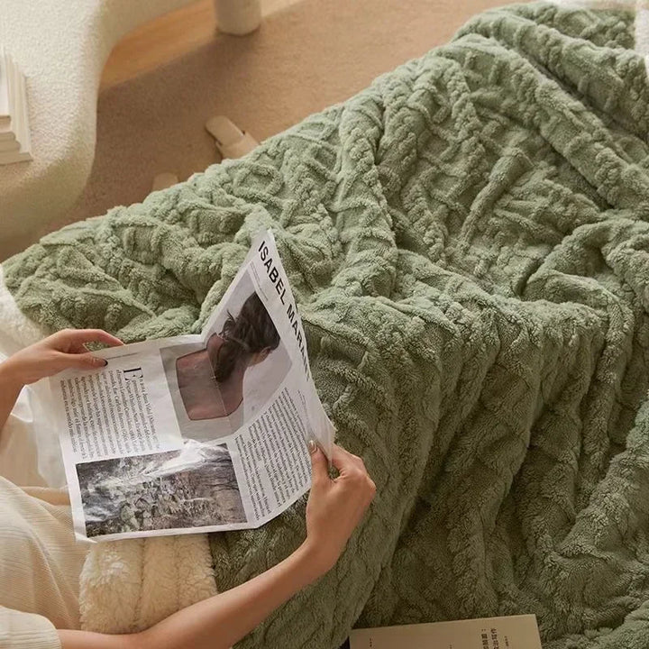 Double-Sided Textured Winter Blanket – Warmlio