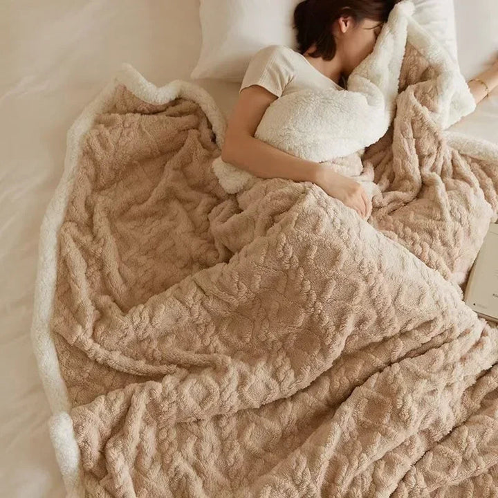 Double-Sided Textured Winter Blanket – Warmlio