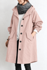 Women's Waterproof Rain Trench Coat with Hood – Lightweight Coat for Spring and Autumn