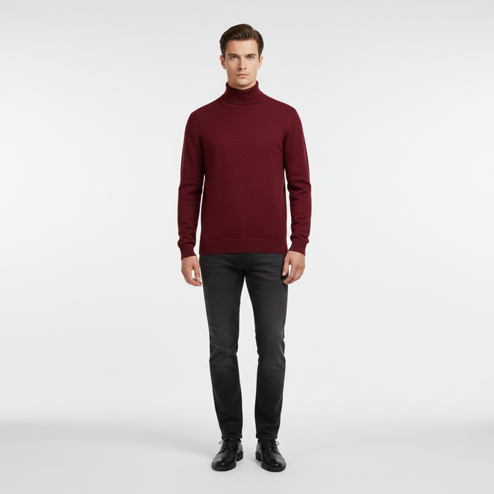 Elegantly Cut Roll-Neck Jumper – Harald