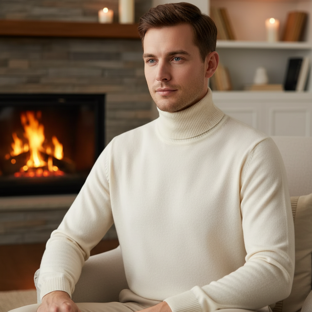 Elegantly Cut Roll-Neck Jumper – Harald