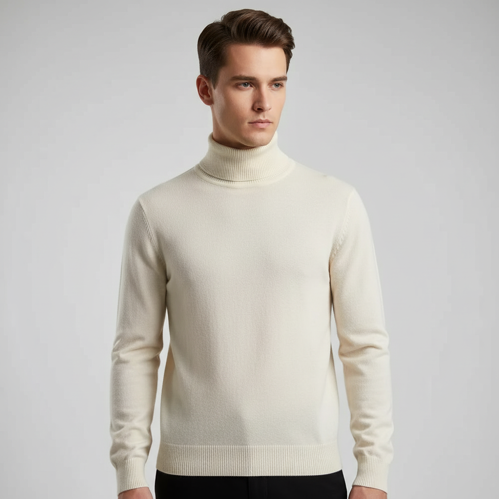 Elegantly Cut Roll-Neck Jumper – Harald