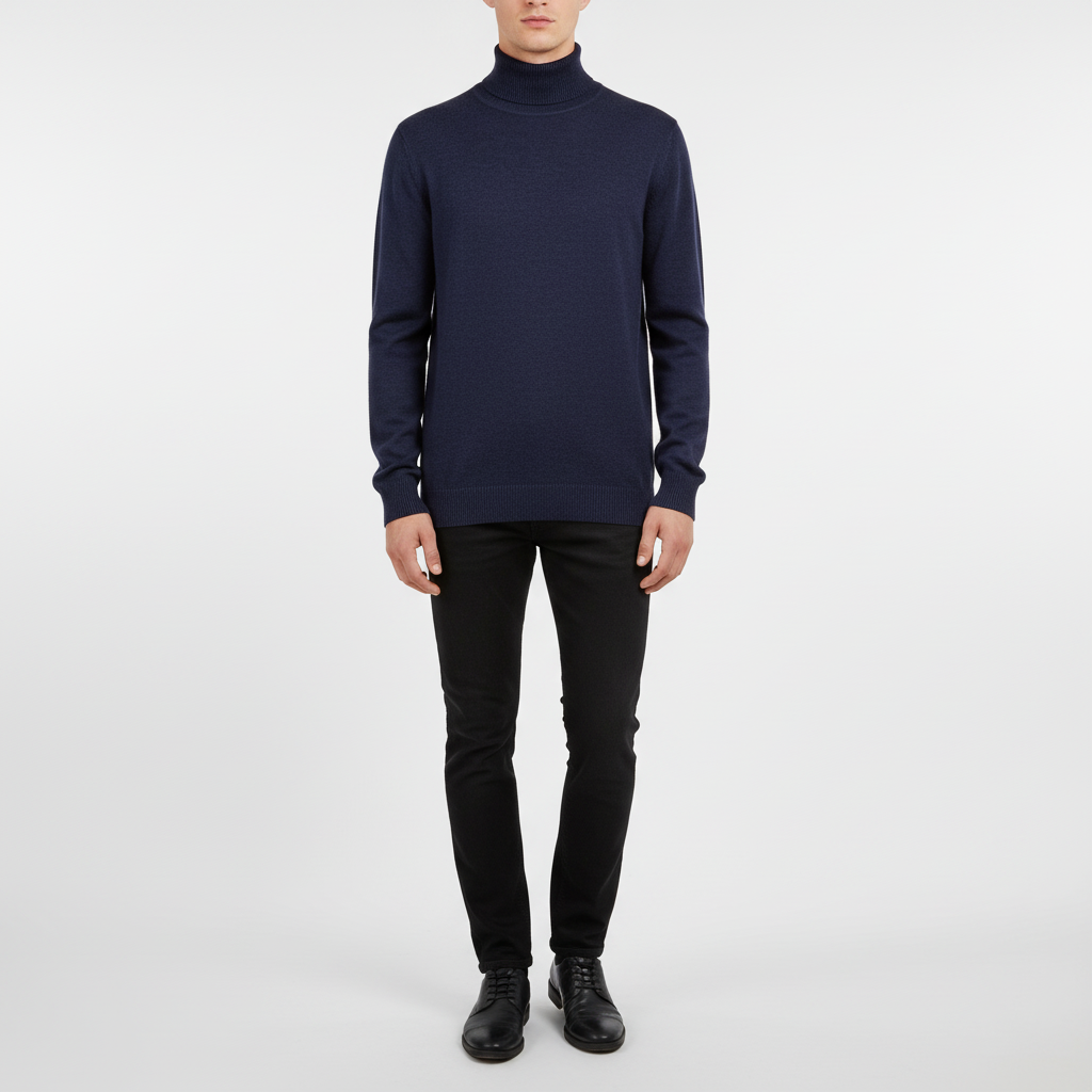 Elegantly Cut Roll-Neck Jumper – Harald