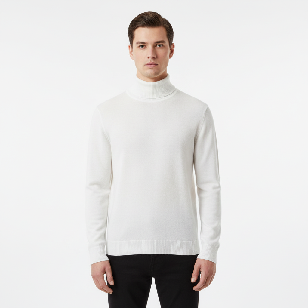 Elegantly Cut Roll-Neck Jumper – Harald