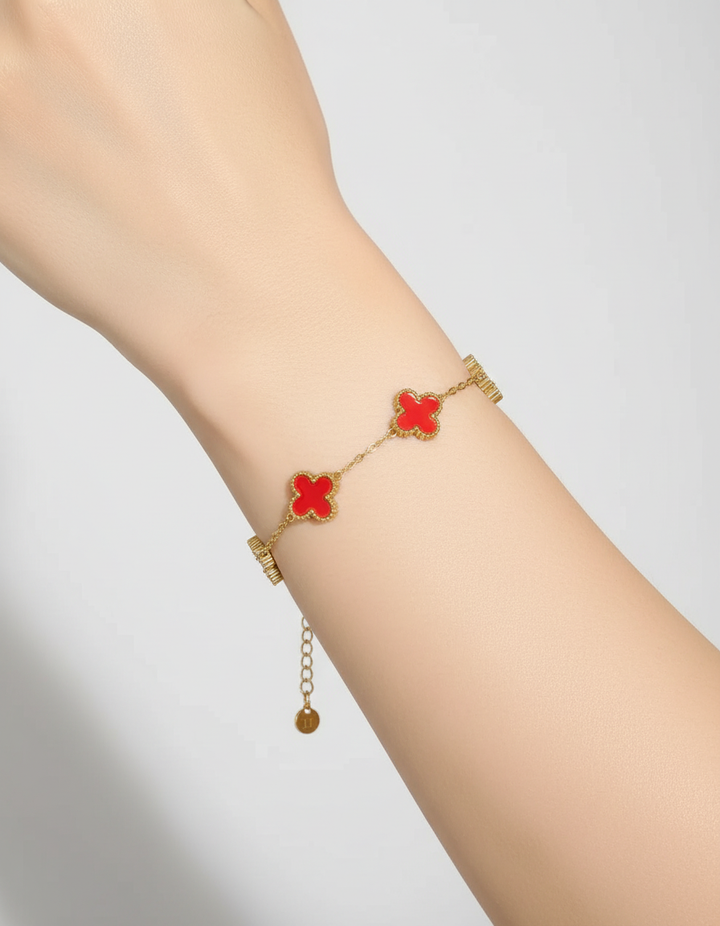 Elegant Clover Bangle Design - FlowerShine