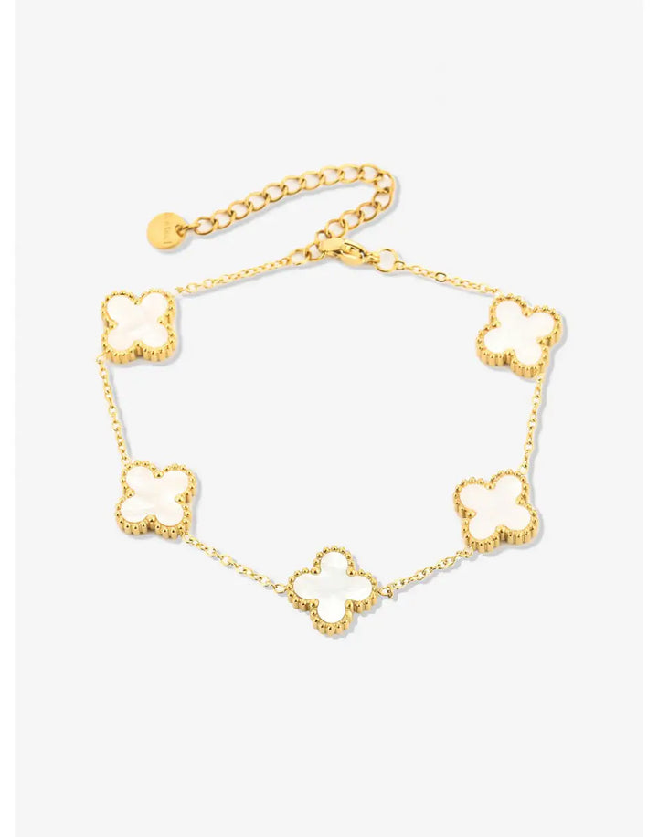 Elegant Clover Bangle Design - FlowerShine