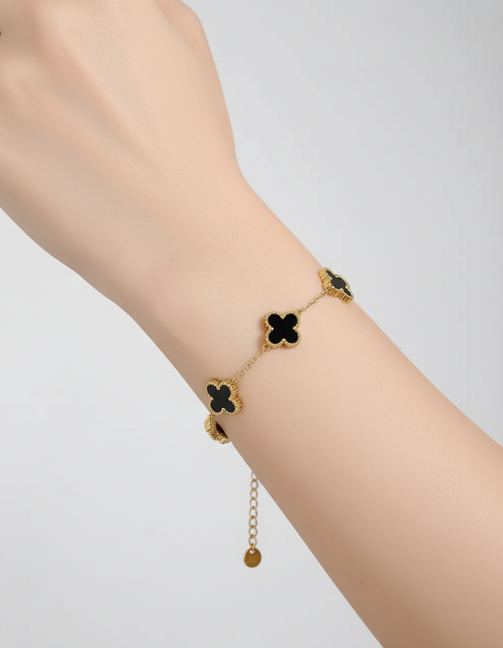 Elegant Clover Bangle Design - FlowerShine