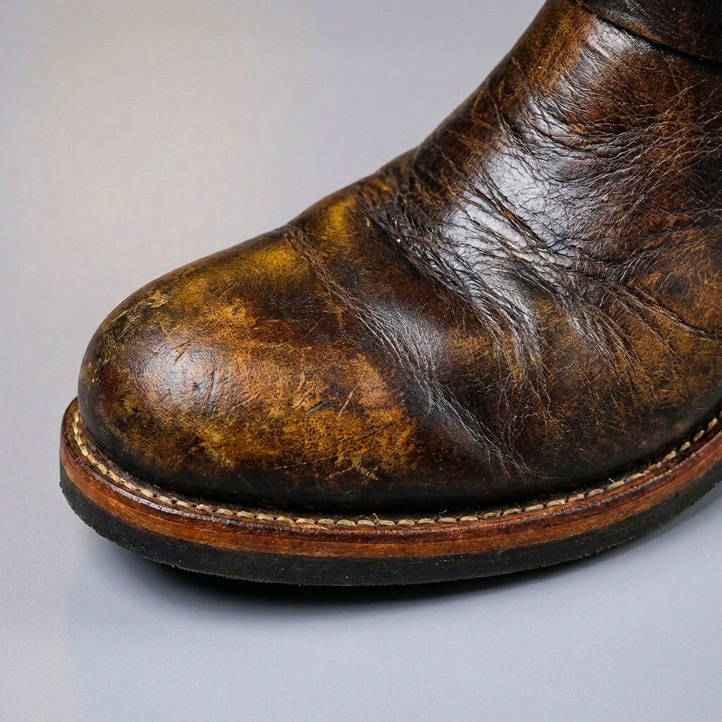 Men's Genuine Leather Engineer Boots with Buckle – Calf-High, for Autumn and Winter