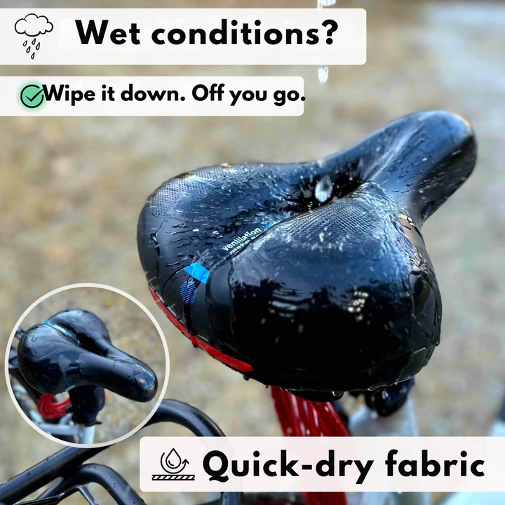 Bicycle saddle | Ergonomic comfort | Shock-absorbing design