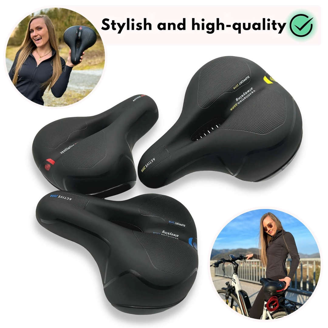 Bicycle saddle | Ergonomic comfort | Shock-absorbing design