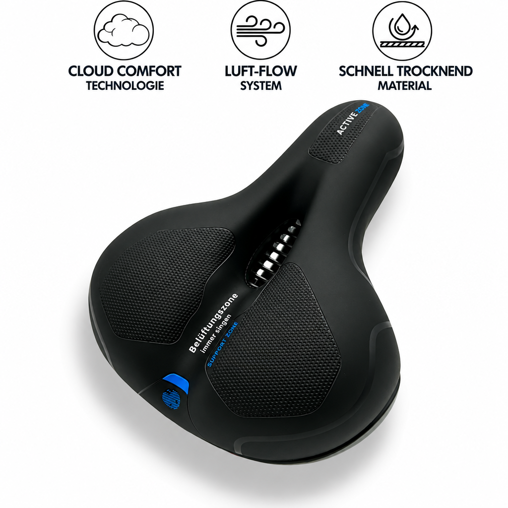 Bike Saddle | Ergonomic Comfort | Shock-Absorbing Design