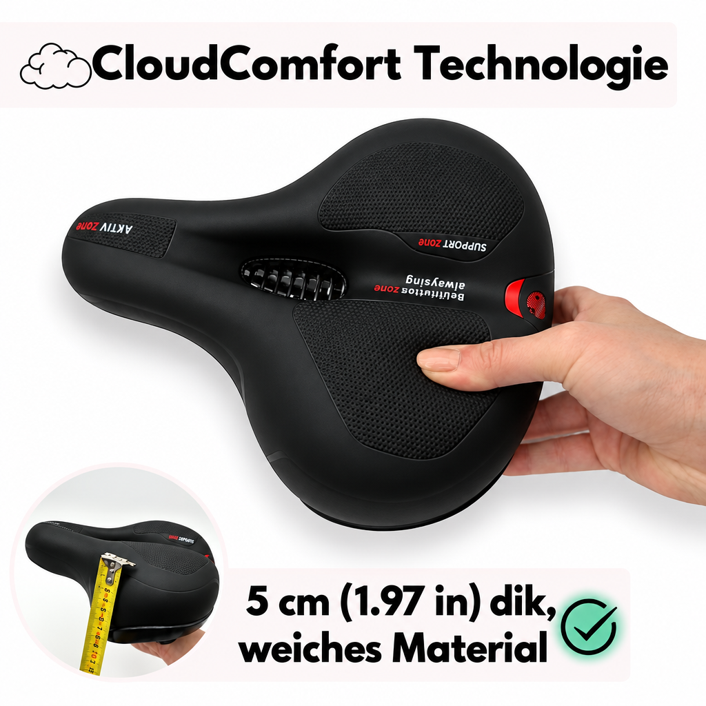 Bike Saddle | Ergonomic Comfort | Shock-Absorbing Design