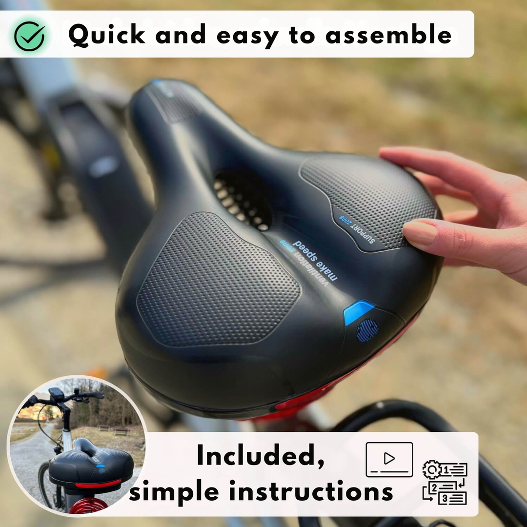 Bicycle saddle | Ergonomic comfort | Shock-absorbing design