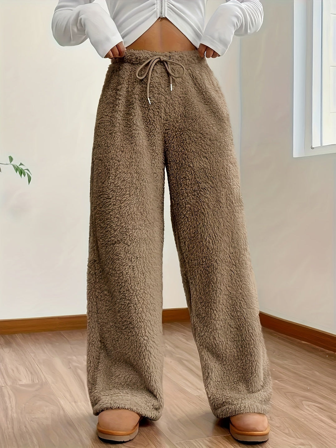 Women's Soft Teddy Sherpa Lounge Trousers – Noémie