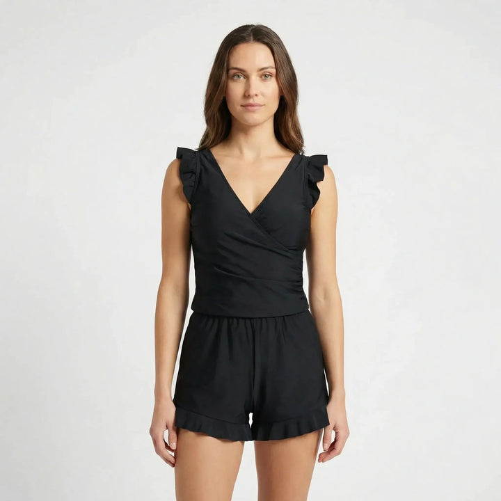 Floral Casual Beachwear Swimsuit - Amina