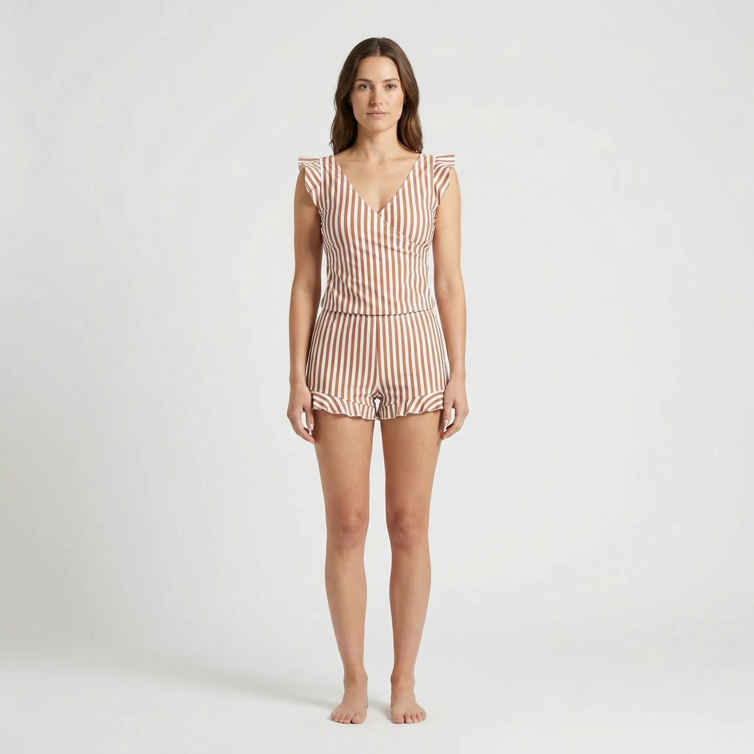 Floral Casual Beachwear Swimsuit - Amina