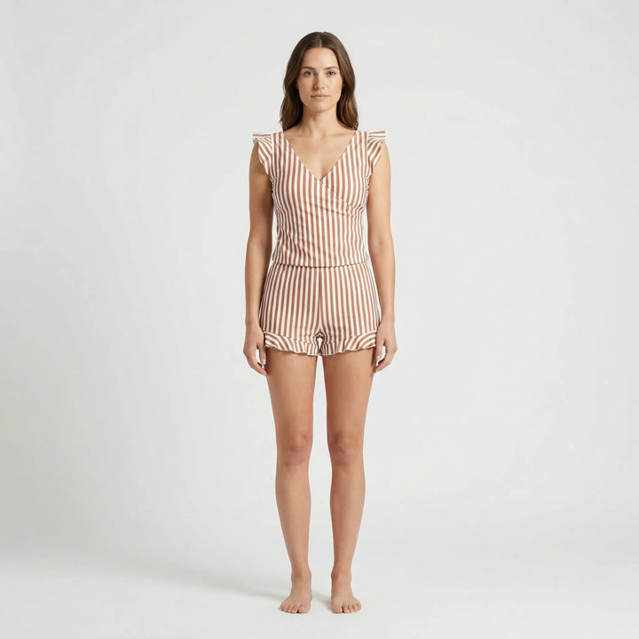 Floral Casual Beachwear Swimsuit - Amina