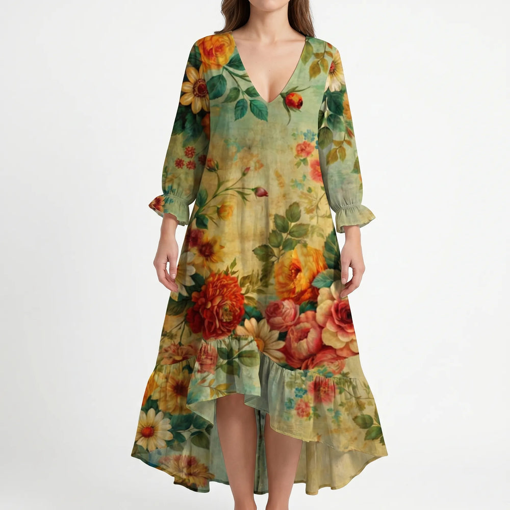 Floria - Boho Floral Summer Dress