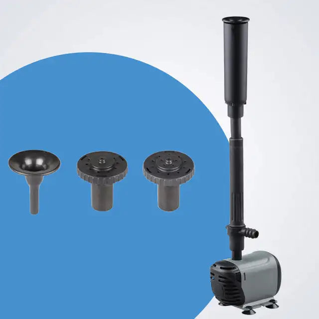 OasisStream Luxury Water Pump | Durable Outdoor Fountain Pump with Interchangeable Nozzles