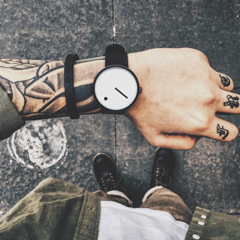IcoolGadgets Men's Quartz Watch Luxury Casual Black Japanese Quartz Watch Simple Designer Fashion Watch for Men