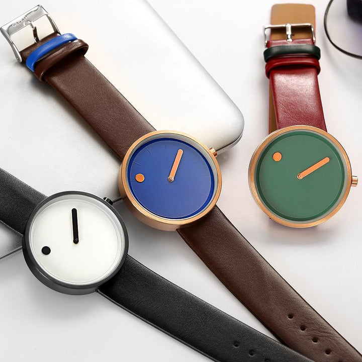 IcoolGadgets Men's Quartz Watch Luxury Casual Black Japanese Quartz Watch Simple Designer Fashion Watch for Men