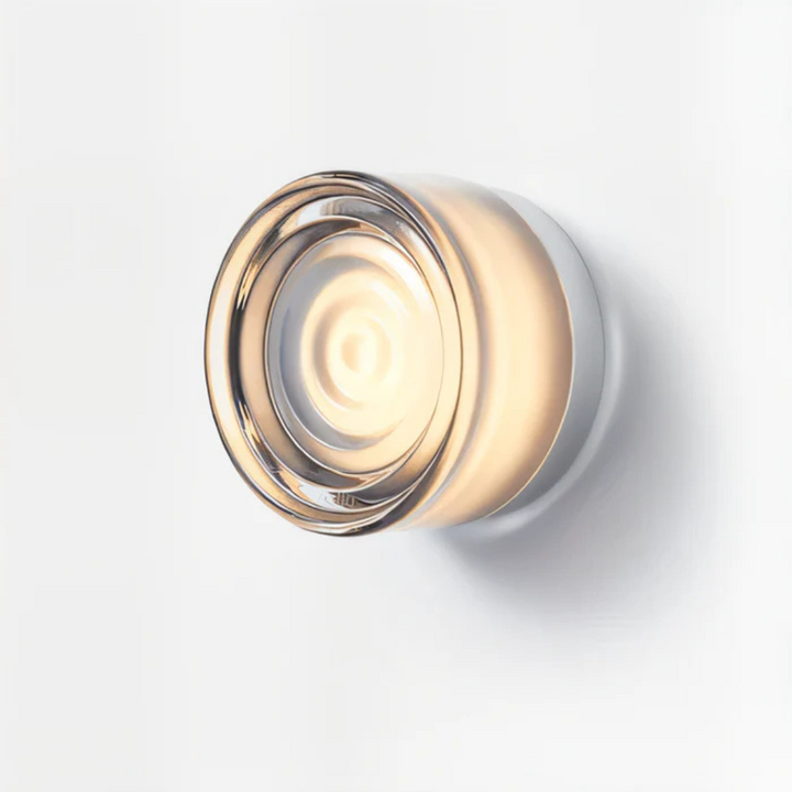 Modern Round Glass LED Wall Light, 1 Light