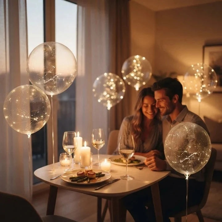 Light-Up Balloons – Party Decoration with Warm Glow | Set of 10