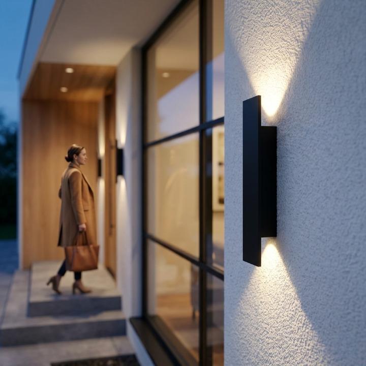 External LED Wall Light with Up-and-Down Beam – Weatherproof, IP65-rated