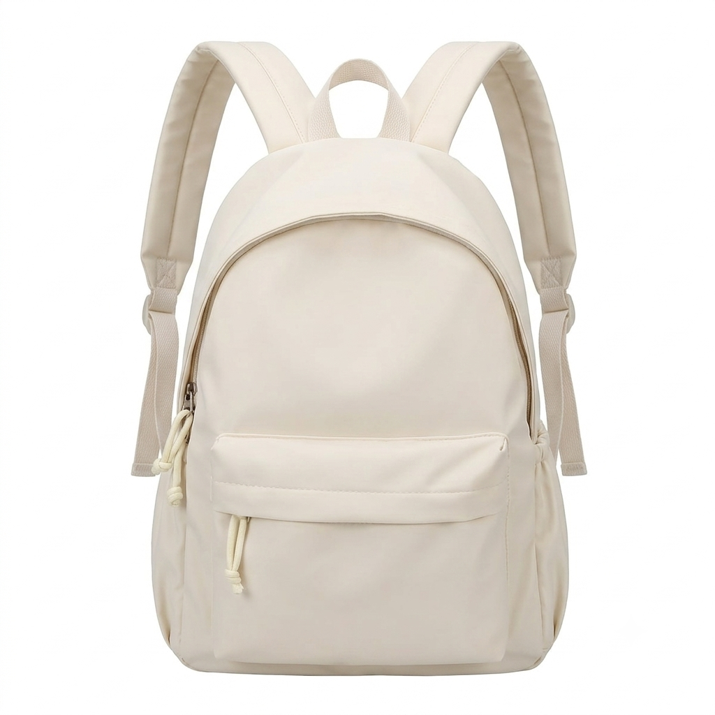 Women's Lightweight Nylon School Backpack in Pastel Colours