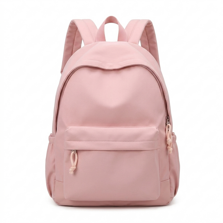 Women's Lightweight Nylon School Backpack in Pastel Colours