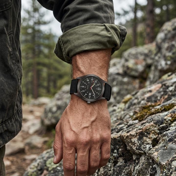Military Watch with Nylon Strap – Water-Resistant, Shockproof, Luminous Hands
