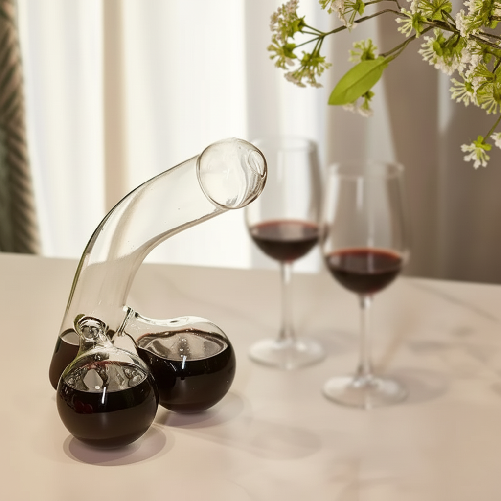 Glass Decanter | Elegant Design and 650 ml Capacity | Clear