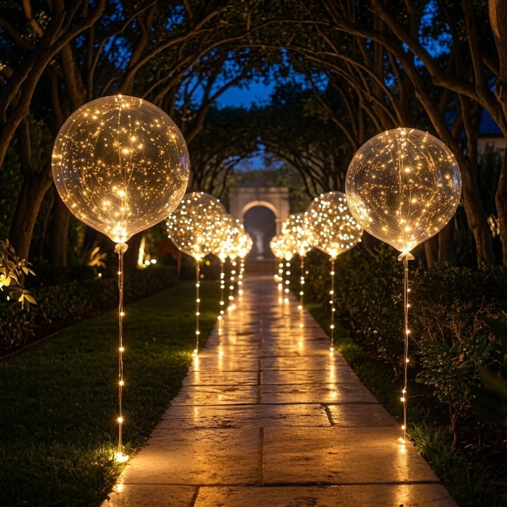 Light-Up Balloons – Party Decoration with Warm Glow | Set of 10