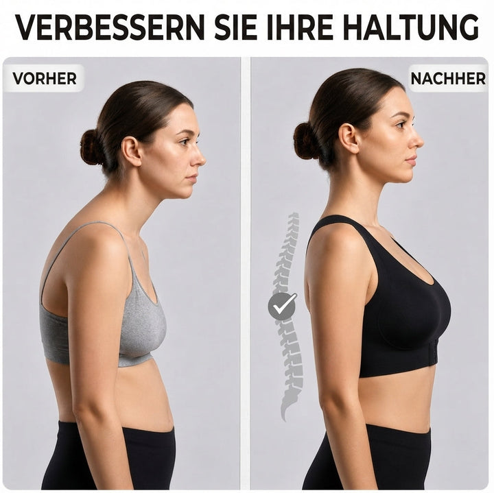 Supportive posture corrector bra