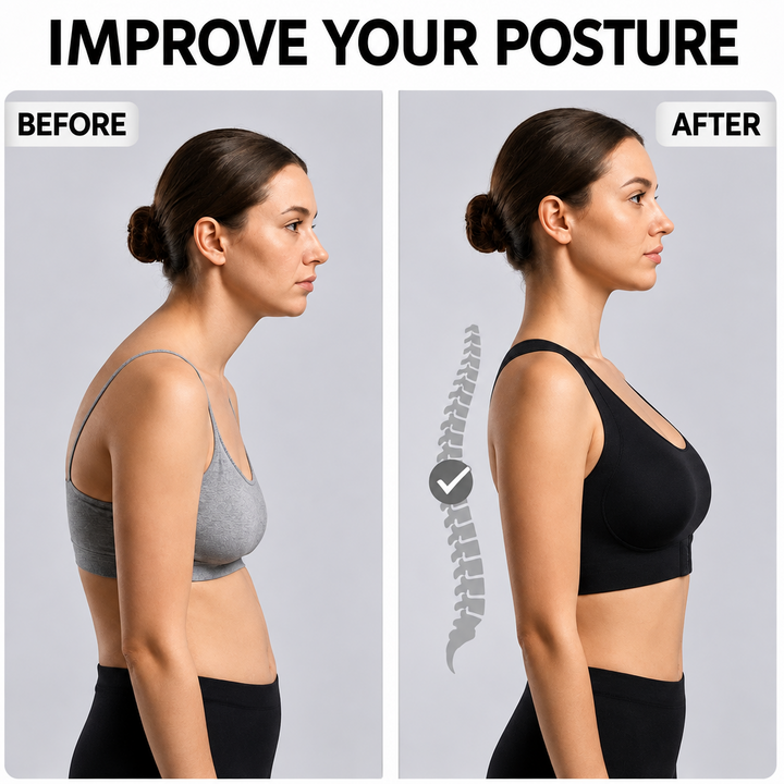 Supportive Posture-Correcting Bra